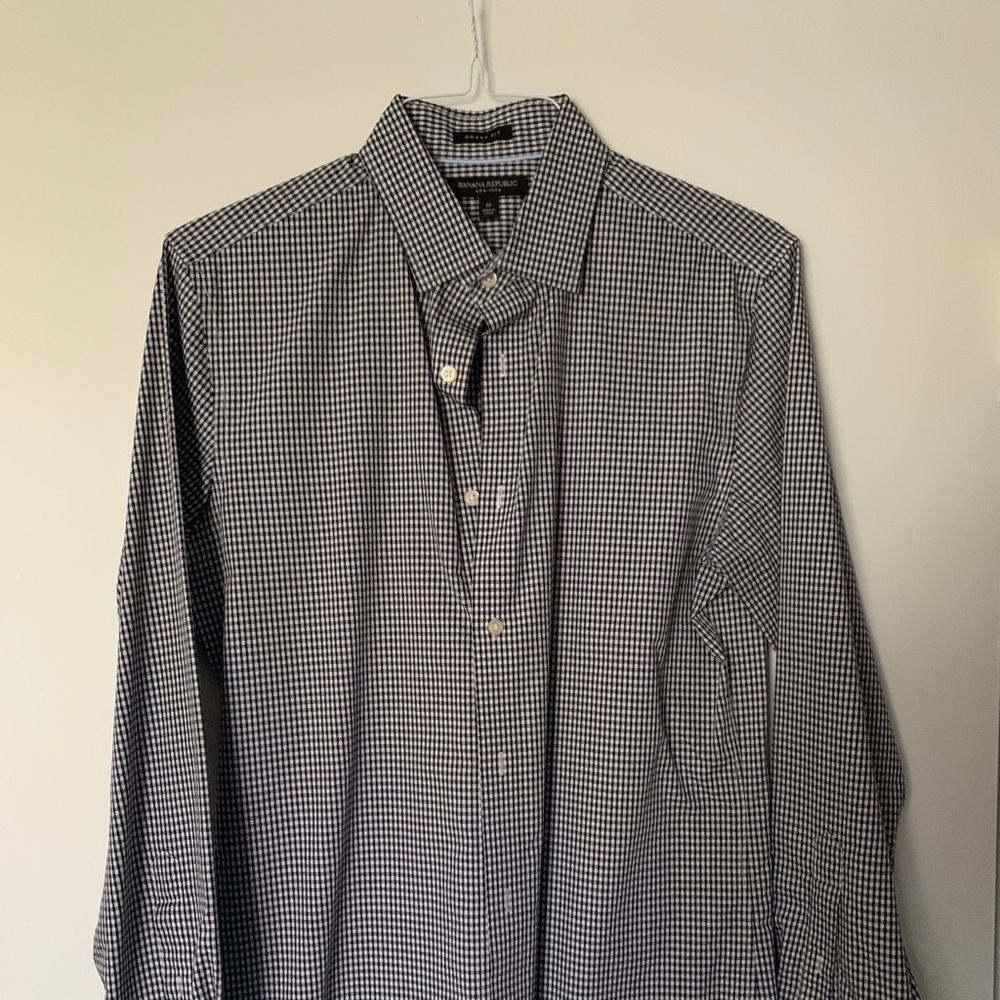 Banana Republica mens grant fit dress shirt